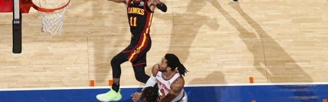 kaiyun-特雷·扬脚踝扭伤至少缺席两场 老鹰或跌出东部前6